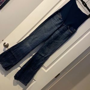 7 For All Mankind Dark Blue Boot Cut Jeans